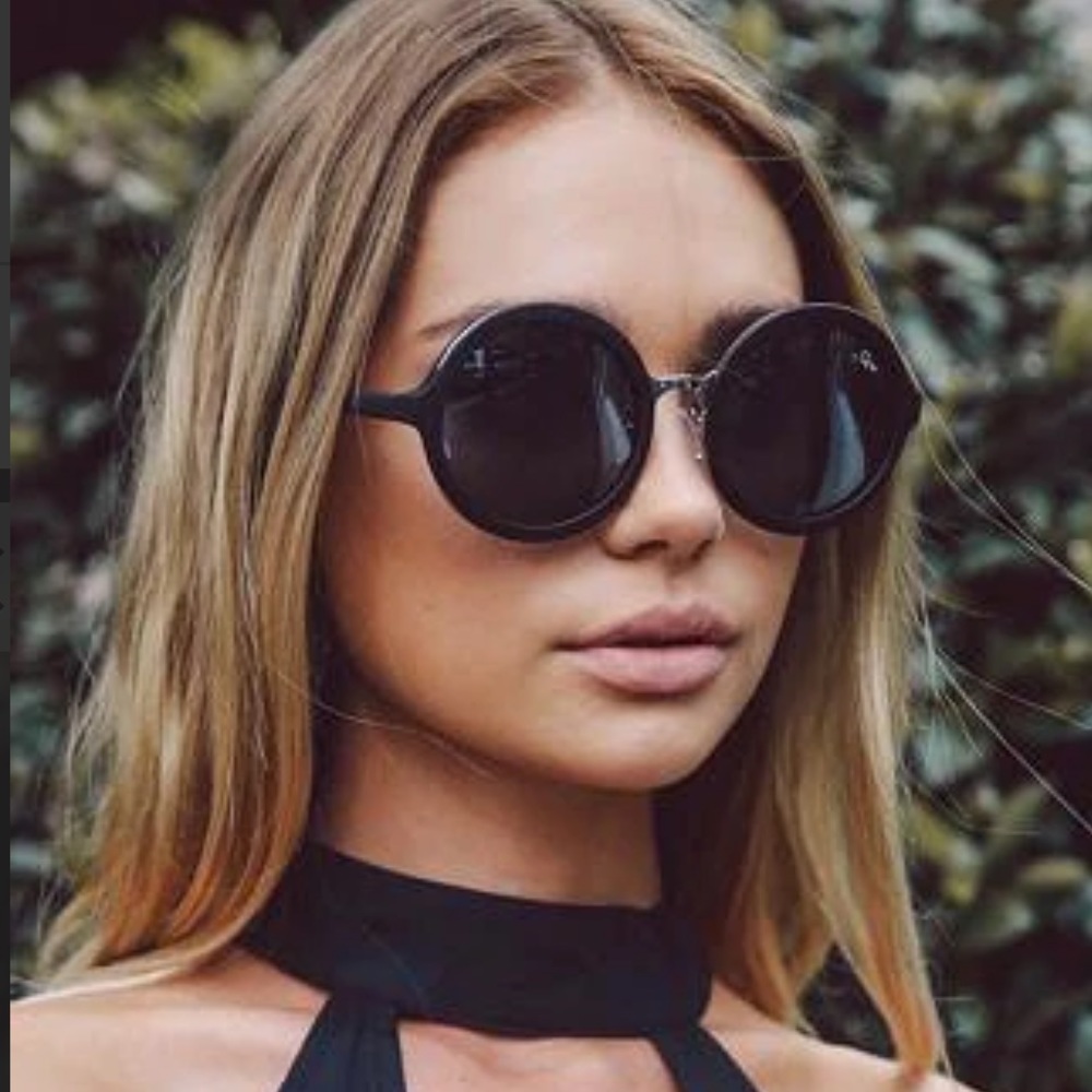 Quay Australia Smoke and Mirrors Round Sunglasses